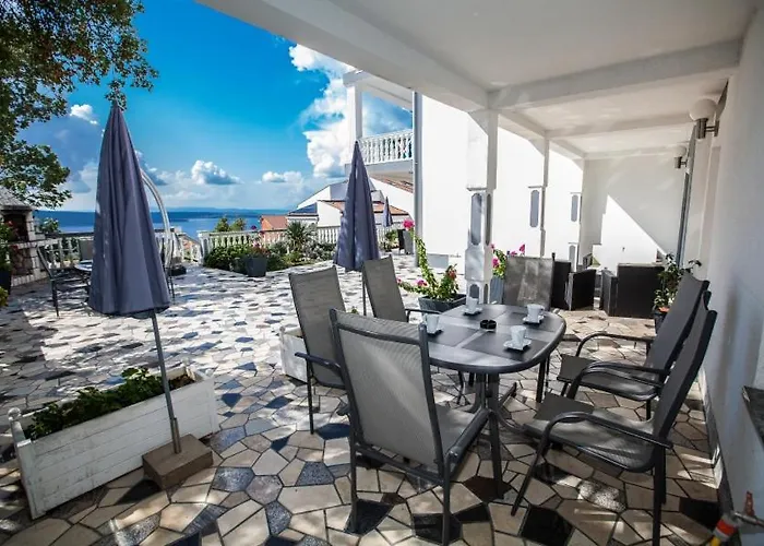 In With Sea View, Balcony, Air Conditioning, Wifi 3492-7 公寓 茨里克韦尼察